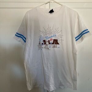 Cotton On Peanuts Snoopy Nevada Graphic Tee with Blue Accents